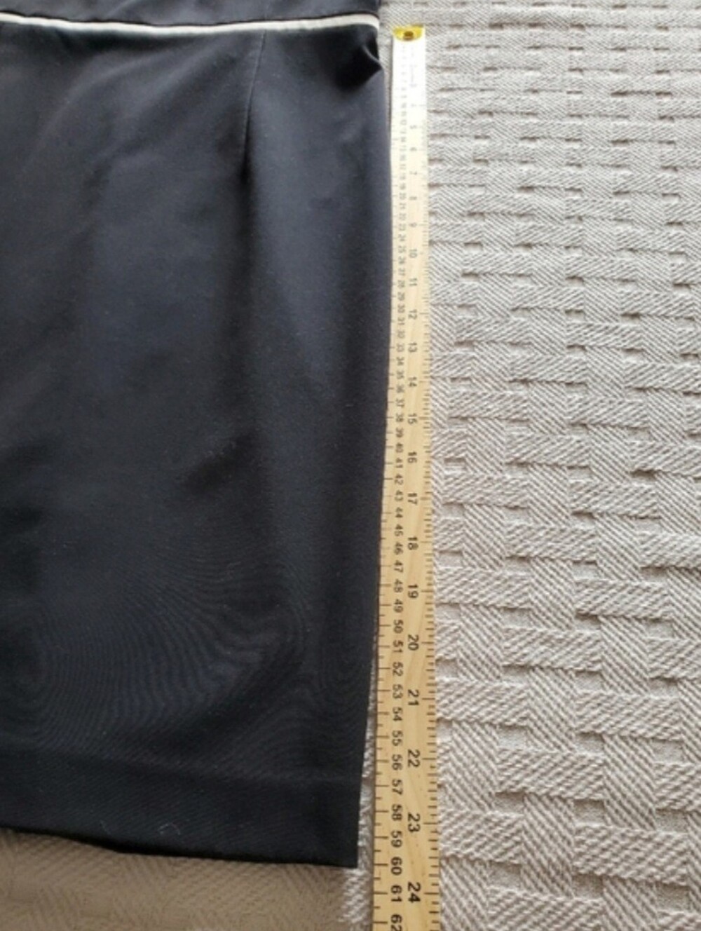 Anne Klein Sheath Dress Vintage-Style Black Lined White Trim Classic Medium - Picture 7 of 10